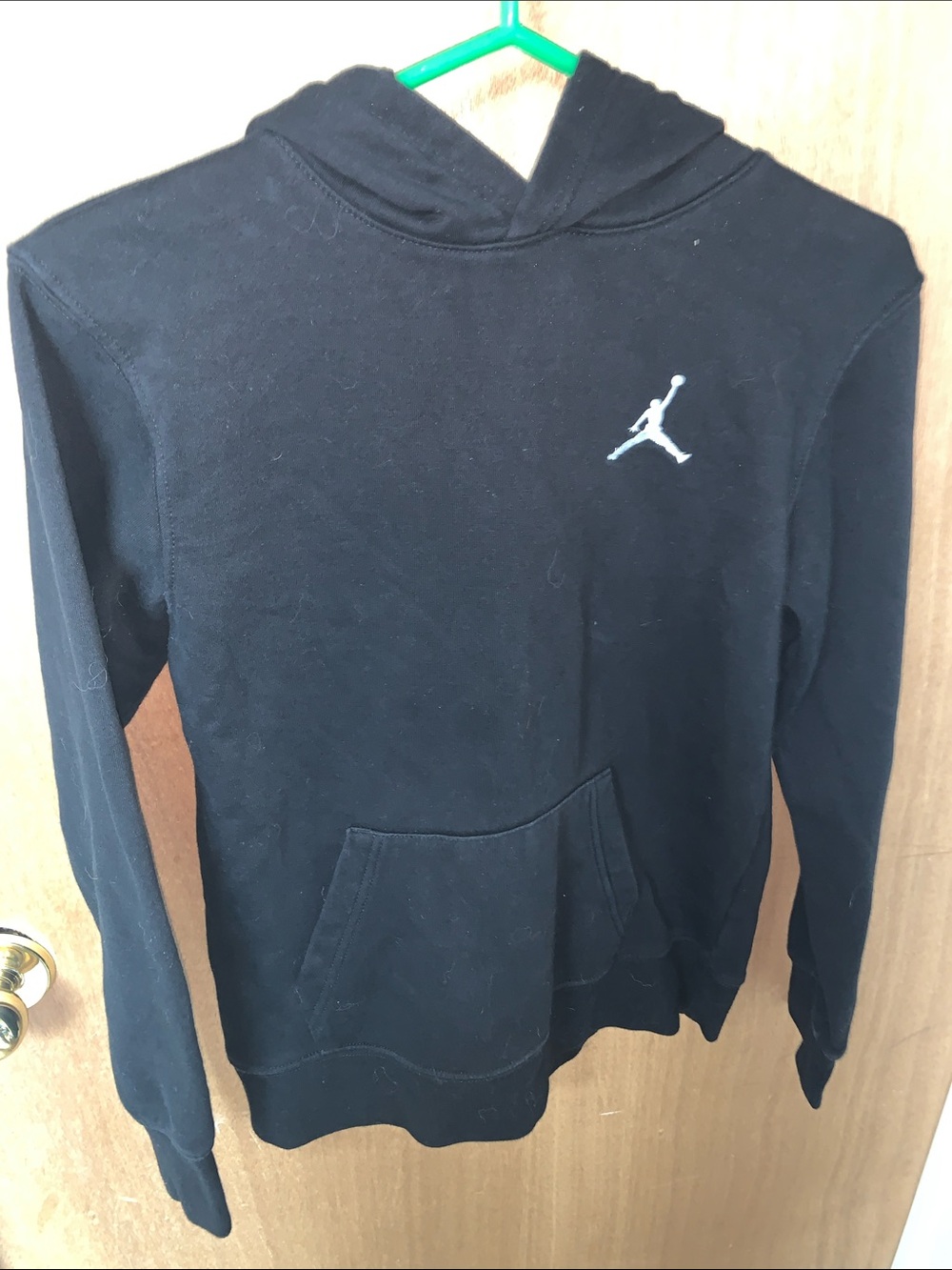 Jordan Black Hoodie with White Jumpman Logo